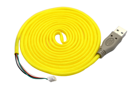 Bananas Yellow Paracord Mouse Cable Gray USB
