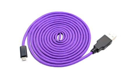 Epic Purple Paracord Mouse Cable Micro USB