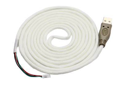 Kryptonite "Glow" Paracord Mouse Cable Gray USB