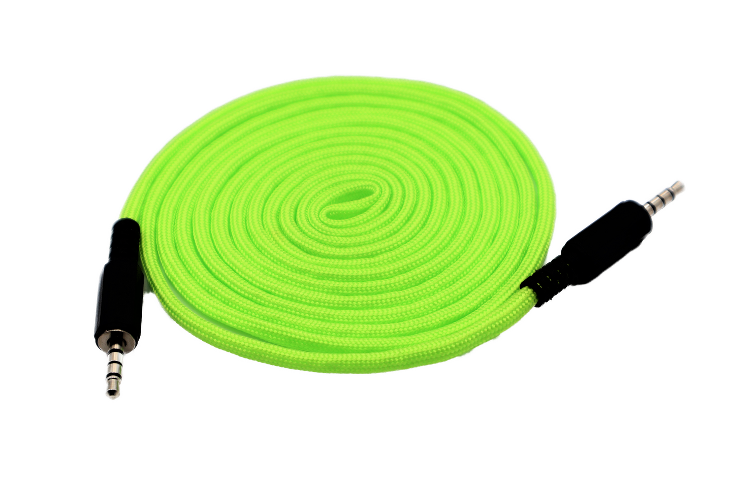Paracord Audio Cable Neon Green